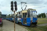 Krakau Straßenbahnlinie 13 mit Triebwagen 814 am Bronowice Małe (2008)