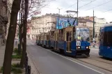 Krakau Straßenbahnlinie 19 mit Triebwagen 811 auf Baszttowa (2005)