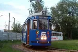 Krakau Straßenbahnlinie 22 mit Gelenkwagen 176 am Borek Fałęcki (2005)