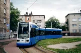 Krakau Straßenbahnlinie 24 mit Niederflurgelenkwagen 2017 am Bronowice (2004)