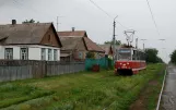 Kramatorsk Straßenbahnlinie 3 mit Triebwagen 0050 auf Dnipropetrovska Street (2012)