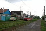 Kramatorsk Straßenbahnlinie 3 mit Triebwagen 0059 auf Dnipropetrovska Street (Oleksy Tykhoho St) (2012)