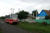 Kramatorsk Straßenbahnlinie 3 mit Triebwagen 0059 auf Oleksy Tykhoho Street (2012)