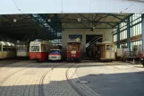 Leipzig Triebwagen 1464 auf Straßenbahnmuseum Leipzig-Möckern (2008)