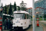 Liberec Regionallinie 11 mit Triebwagen 45 am Fügnerova (2004)