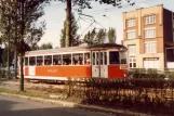 Lille Straßenbahnlinie R mit Triebwagen 514 auf Avenue de la Marne (1981)