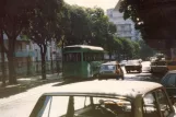 Lissabon Straßenbahnlinie 19 auf Rua Dona Estefânia (1985)