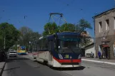 Luhansk Straßenbahnlinie 11 mit Triebwagen 150 auf Frunze Ulitsa (2011)