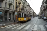 Mailand Straßenbahnlinie 1 mit Triebwagen 1511 am Via Settembrini (2016)