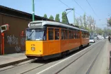 Mailand Straßenbahnlinie 12 mit Gelenkwagen 4726 am Cimifero Monumenta (2009)
