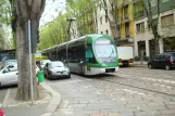 Mailand Straßenbahnlinie 7 mit Niederflurgelenkwagen 7515 auf Via Giulio Cesare Procaccini (2009)