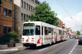 Mainz Straßenbahnlinie 50 mit Gelenkwagen 278 am Nerotalstraße (2003)