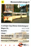 Menükarte: Bremen Gelenkwagen 445 auf Domsheide (2006)
