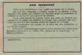 Mitarbeiter-Freikarte für ilevia, die Rückseite (1981)