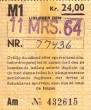 Monatskarte für Københavns Sporveje (KS) (1964)