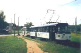 Most Straßenbahnlinie 4 mit Triebwagen 211 am Dopravní podnik (1996)