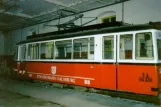 Naumburg (Saale) Triebwagen 23 im Depot Naumburger Straßenbahn (Heinrich-von-Stephan-Platz) (1993)