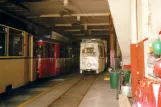 Naumburg (Saale) Triebwagen 23 im Depot Naumburger Straßenbahn (Heinrich-von-Stephan-Platz) (2001)