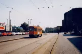 Neapel Straßenbahnlinie 4 mit Triebwagen 984 auf Via Cristoforo Colombo (1991)