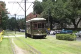 New Orleans Linie 12 St. Charles Streetcar mit Triebwagen 910 auf S. Carrollton Avenue (2010)