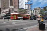 New Orleans Linie 47 Canal Streetcar mit Triebwagen 2017 in der Kreuzung Canal street/Dauphine street (2010)