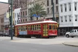 New Orleans Linie 47 Canal Streetcar mit Triebwagen 2021nah Canal / Baronne (2010)