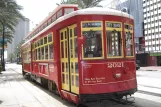 New Orleans Linie 48 Canal Streetcar mit Triebwagen 2021 auf Canal street (2010)