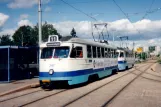 Oslo Straßenbahnlinie 11 mit Triebwagen 297 am Grefsen stasjon (1995)