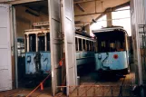 Oslo Triebwagen 121 innen Sagene Remise (1995)