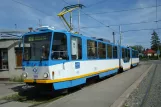 Ostrava Straßenbahnlinie 17 mit Gelenkwagen 1511 am Vřesinská (2008)