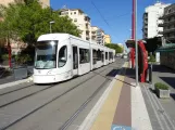 Palermo Straßenbahnlinie 2 mit Niederflurgelenkwagen 16 auf Via Emanuele Notarbartolo (2022)