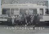 Plakat: Kiel Straßenbahnlinie 4 mit Beiwagen 72 im Ridehuset Århus (1985)