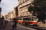 Plauen Straßenbahnlinie 4 mit Gelenkwagen 232 auf Tunnel (1990)