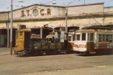 Porto Arbeitswagen 53 vor dem Depot Boavista (1988)