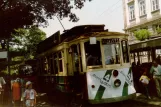 Porto Straßenbahnlinie 18 mit Triebwagen 219 am Campo dos Mártires da Pátria (1988)