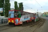 Posen Straßenbahnlinie 1 mit Triebwagen 328 am Traugutta (2008)