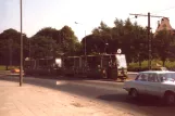 Posen Straßenbahnlinie 6 mit Triebwagen 186 auf Towarewa (1984)