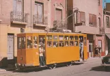 Postkarte: Alicante Straßenbahnlinie 6 mit Triebwagen 20 auf Calle Reyes Católicos (1969)