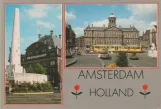 Postkarte: Amsterdam auf Dam, Amsterdam. Holland (1990)