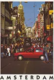 Postkarte: Amsterdam Straßenbahnlinie 1 auf Leidsestraat (1993)