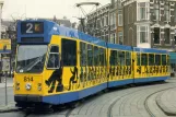 Postkarte: Amsterdam Straßenbahnlinie 2 mit Gelenkwagen 814 am Emmastraat (1984)