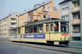 Postkarte: Augsburg Museumswagen 403 nahe bei Lechhausen (1981)