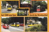 Postkarte: Bad Schandau Traditionsverkehr mit Museumswagen 5 im Kirnitzschtal (1998)
