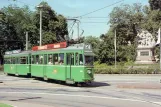 Postkarte: Basel Straßenbahnlinie 2 mit Triebwagen 414 auf Centralbahnplatz (1988)