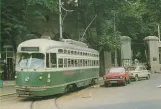 Postkarte: Beograd Straßenbahnlinie 3 mit Triebwagen 138 am Novo Groblje (1976)