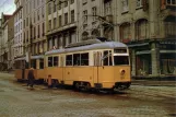Postkarte: Bergen Straßenbahnlinie 1 mit Triebwagen 59 auf Torvalmenningen (1962)