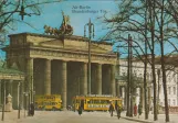 Postkarte: Berlin Straßenbahnlinie 24 vor Brandenburger Tor (1929)