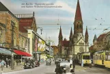 Postkarte: Berlin Straßenbahnlinie 58 mit Triebwagen 6154 auf Hardenbergstraße (1939)