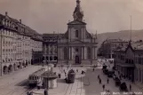 Postkarte: Bern auf Bahnhofplatz (1915)