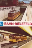 Postkarte: Bielefeld Straßenbahnlinie 3 mit Gelenkwagen 825  U-Bahn-Bielefeld (1980)